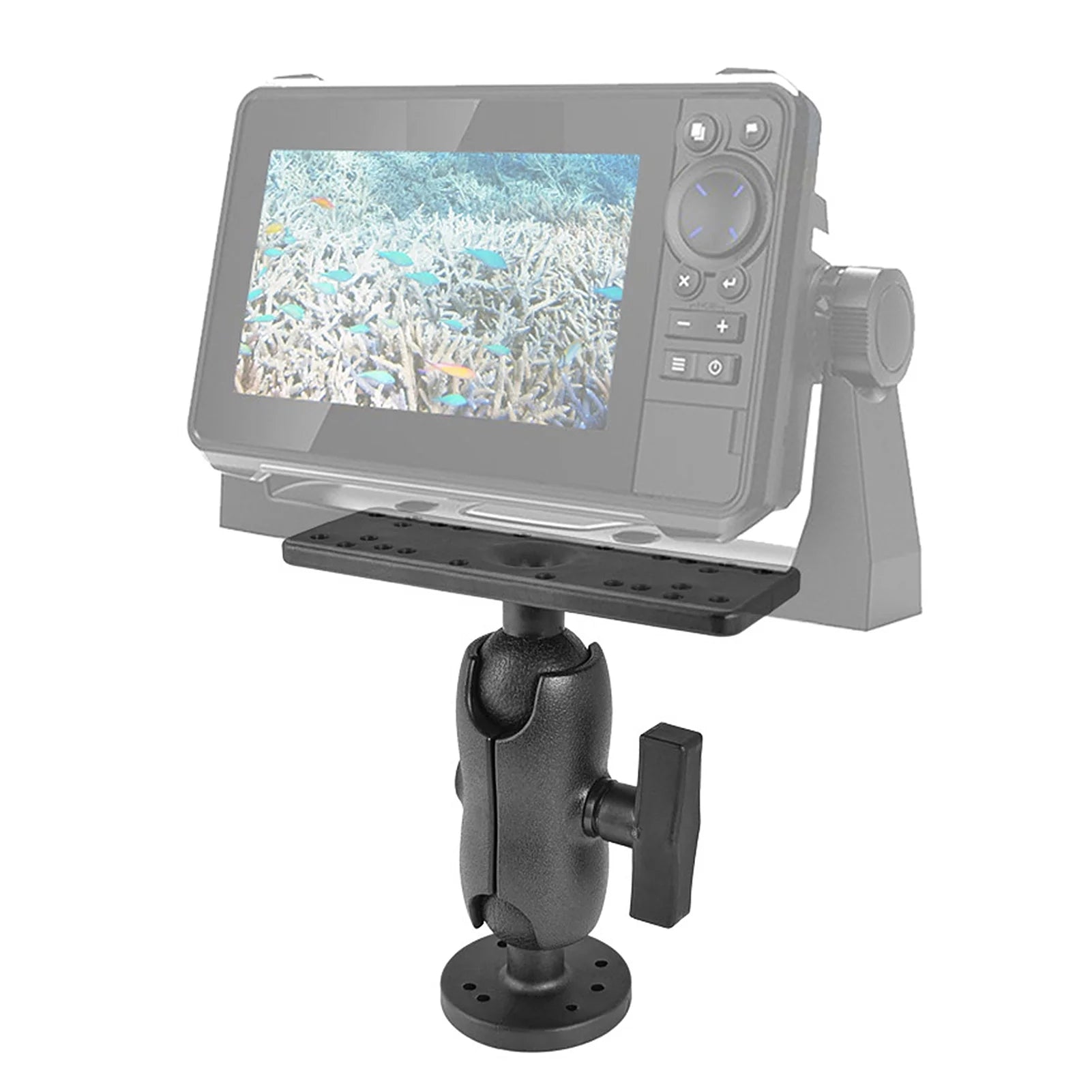 Portable Kayak Fish Finder Mount with 360° Swivel Ball Mount Base Y89563