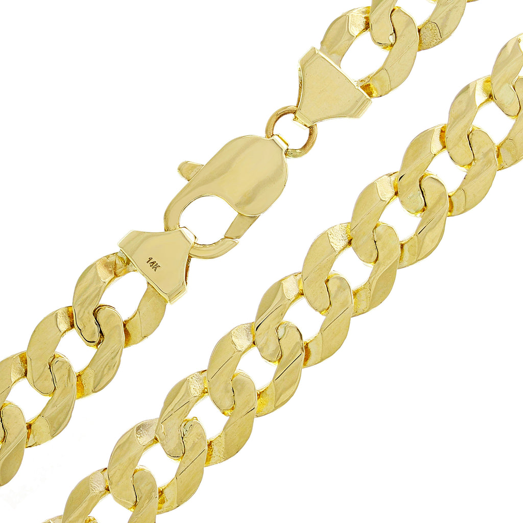 10k Yellow Gold Curb Link Chain Necklace 20" 9mm 37.8 grams U93386