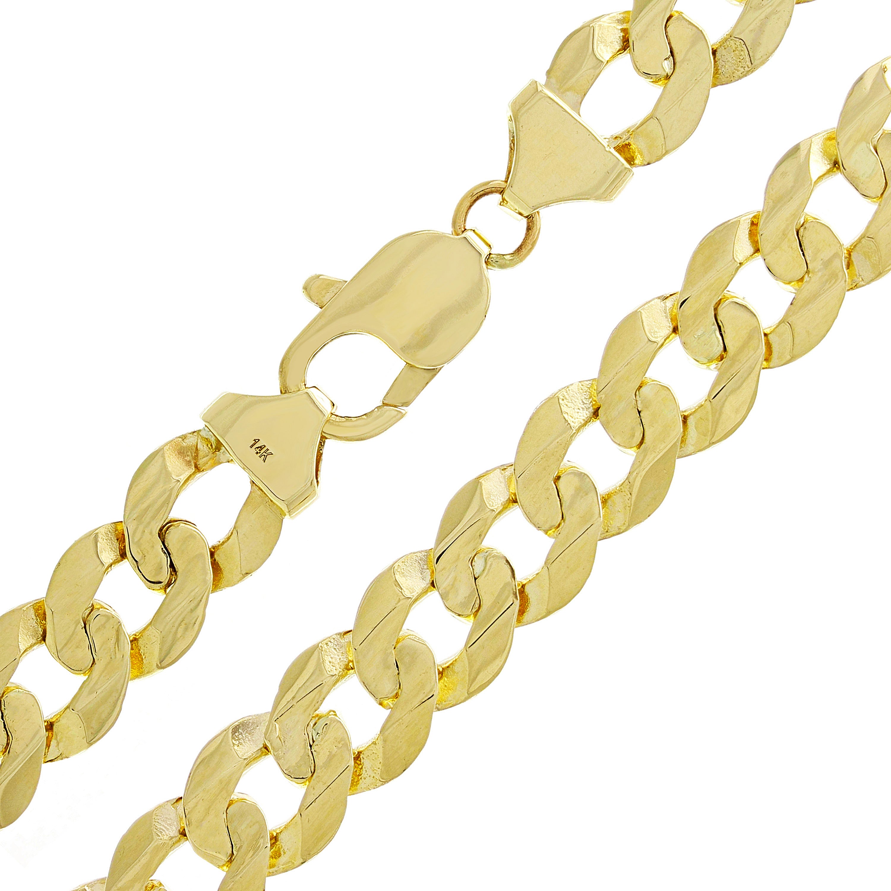 10k Yellow Gold Curb Link Chain Necklace 20" 9mm 37.8 grams U93386