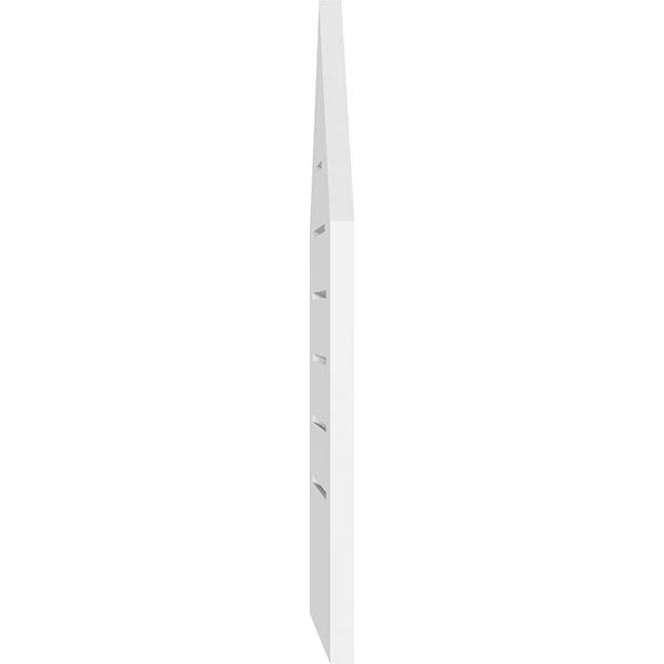16x22W x 36x22H Peaked Top Surface Mount PVC Gable Vent 9/12 Pitch H209043