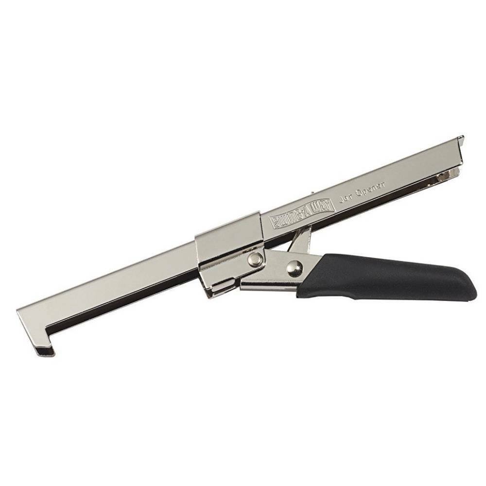 12pk Manual Steel Cap Opener with Black Comfort Grips O816698