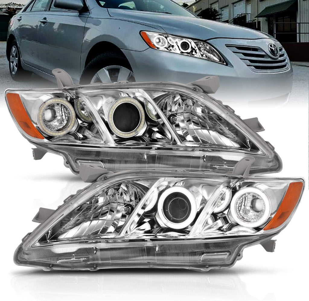 Chrome Projector Replacement Headlight Assembly Pair O513