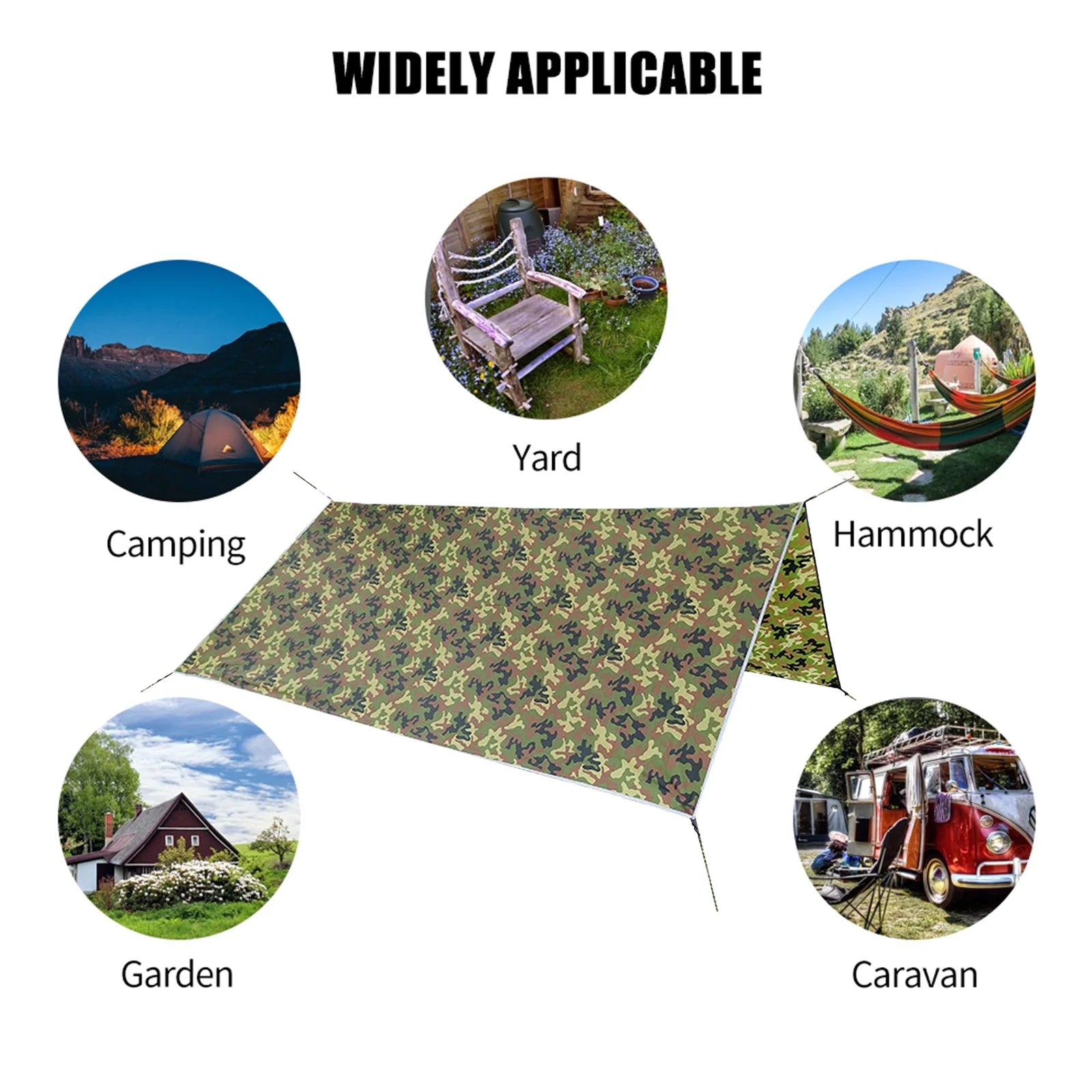 Sail Canopy Sun Shade with Rope F6004