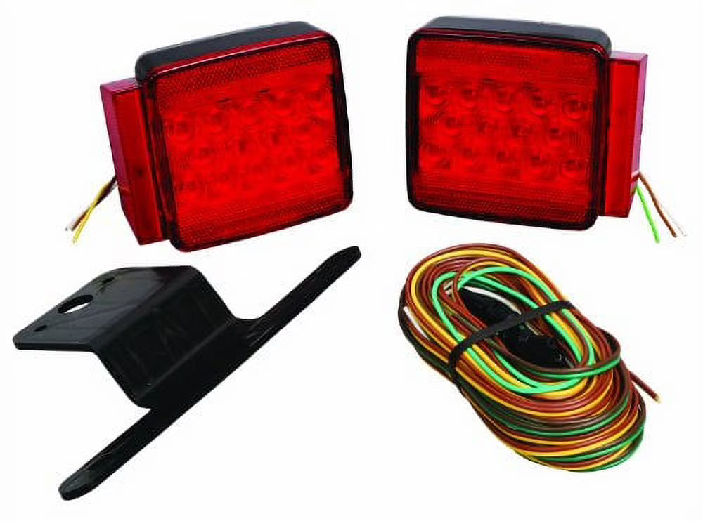 11" Red and Black LED Combo Trailer Light Kit K66777