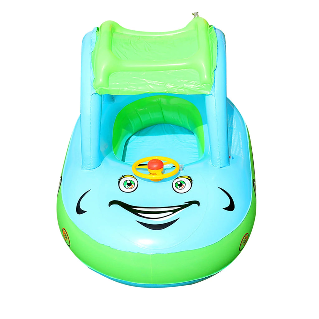 Pink Inflatable Baby Swim Pool Float with Canopy X66665