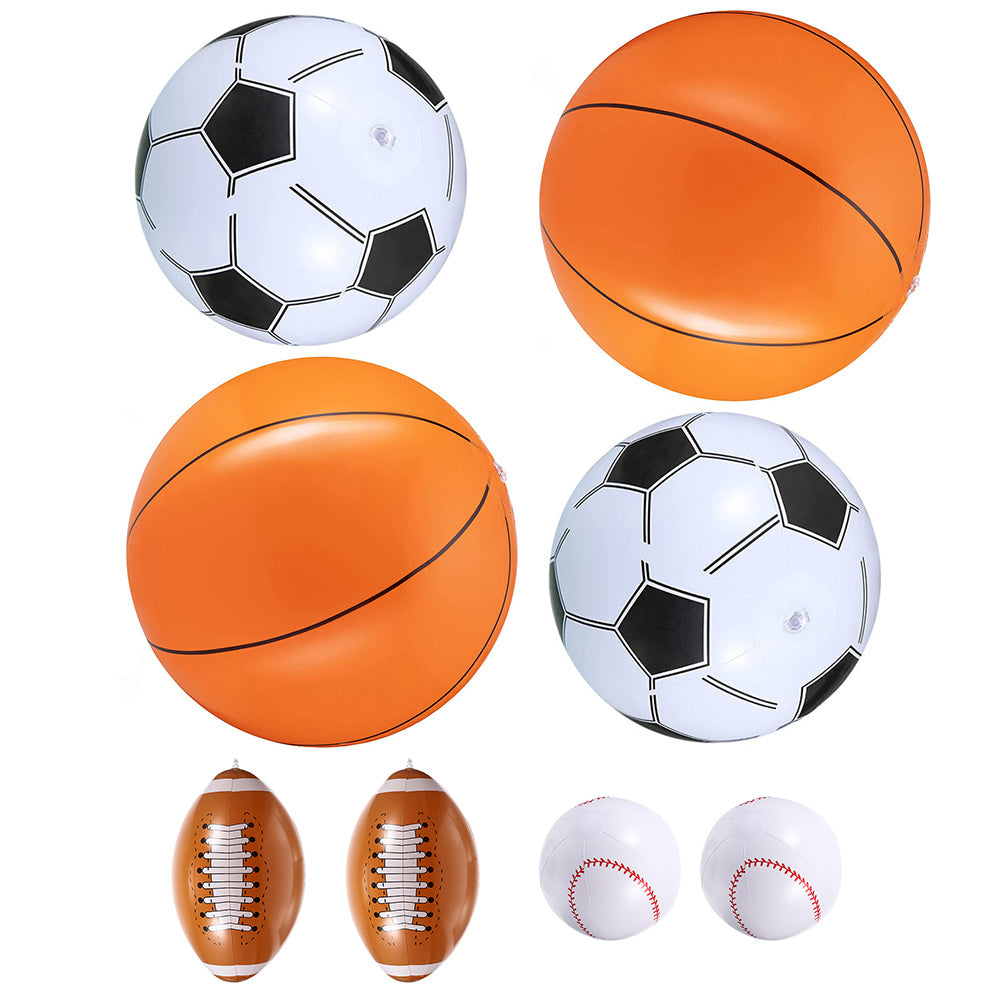 8Pcs Inflatable Sports Balls Toys M92612