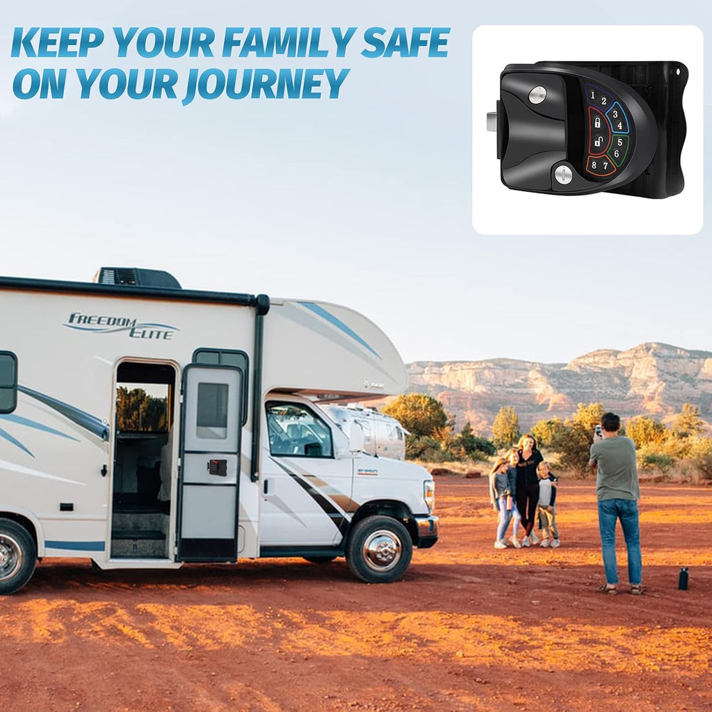 RV Keyless Entry Door Lock with Deadbolt and Silent Mode J488870