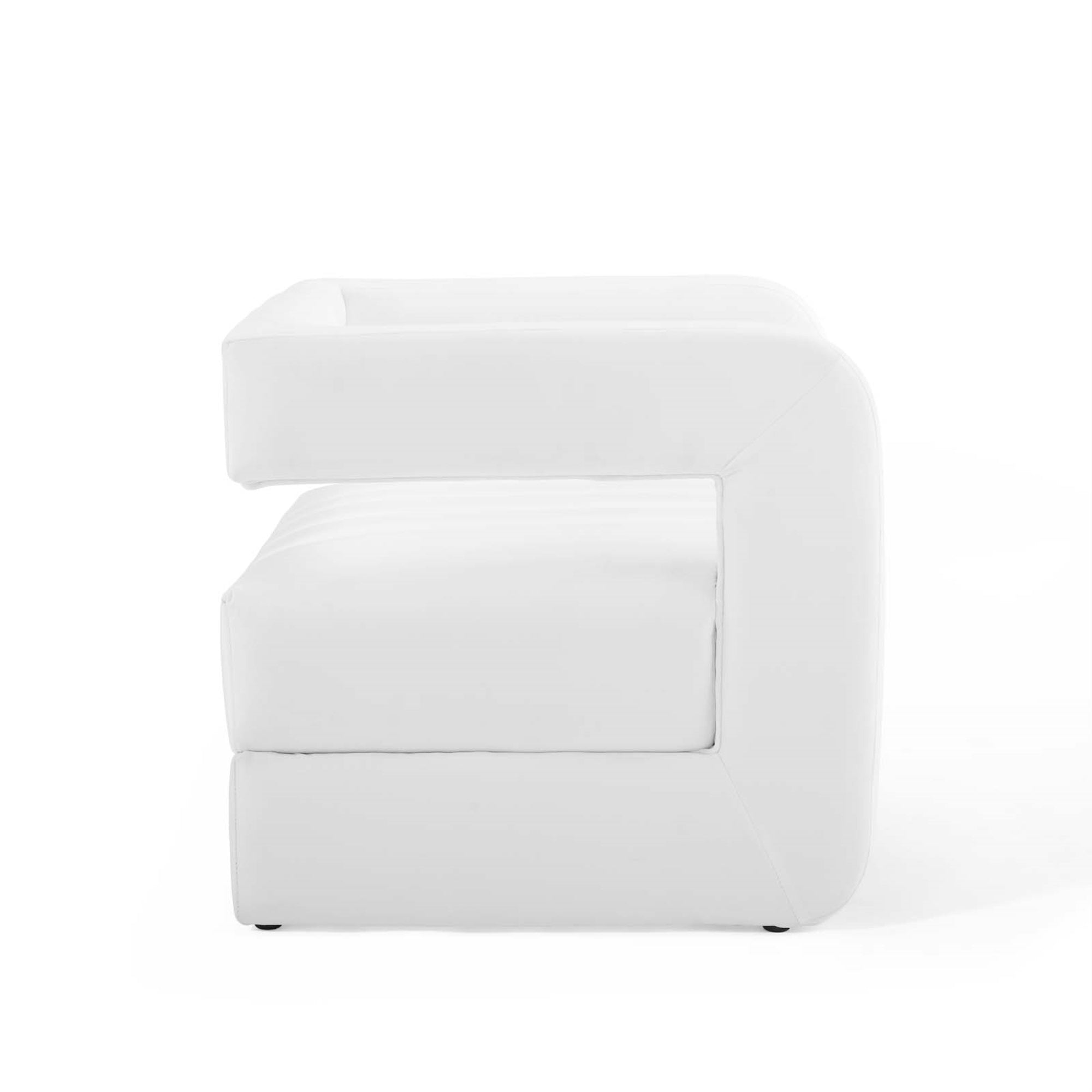 Tufted Performance Velvet Accent Armchair O690