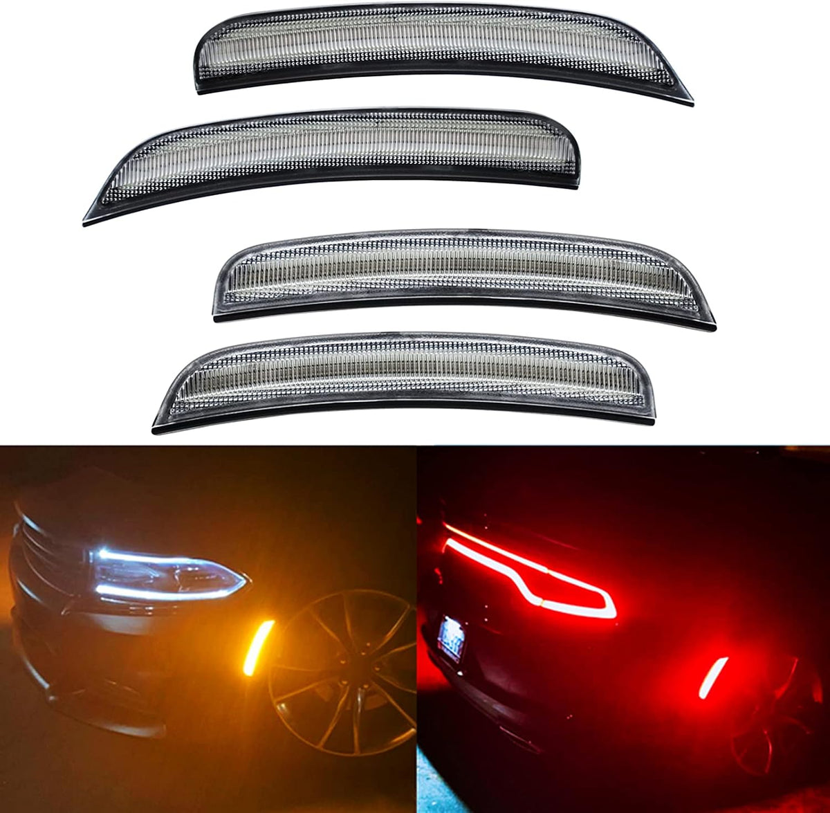 Amber Red Smoke Lens LED Side Marker Light J564565