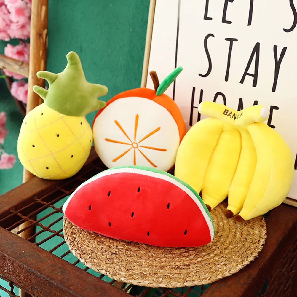 25cm Simulation Lemon Throw Pillow Plush Stuffed Toy Orange I8710