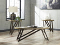 Brown/Black 3 PC Occasional Table Set F635698