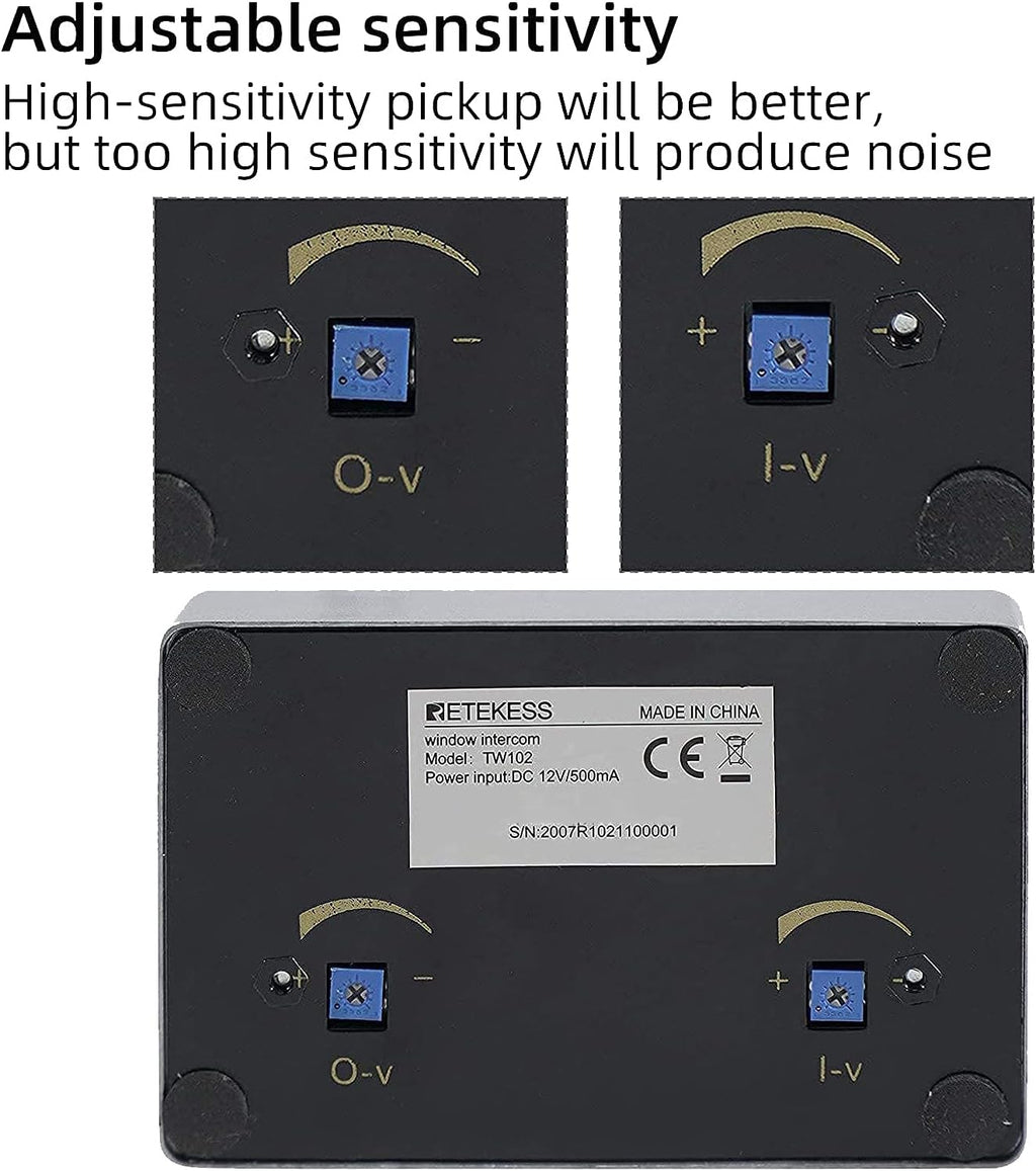 Window Intercom with Outer Speaker, Pack of 2 H854018