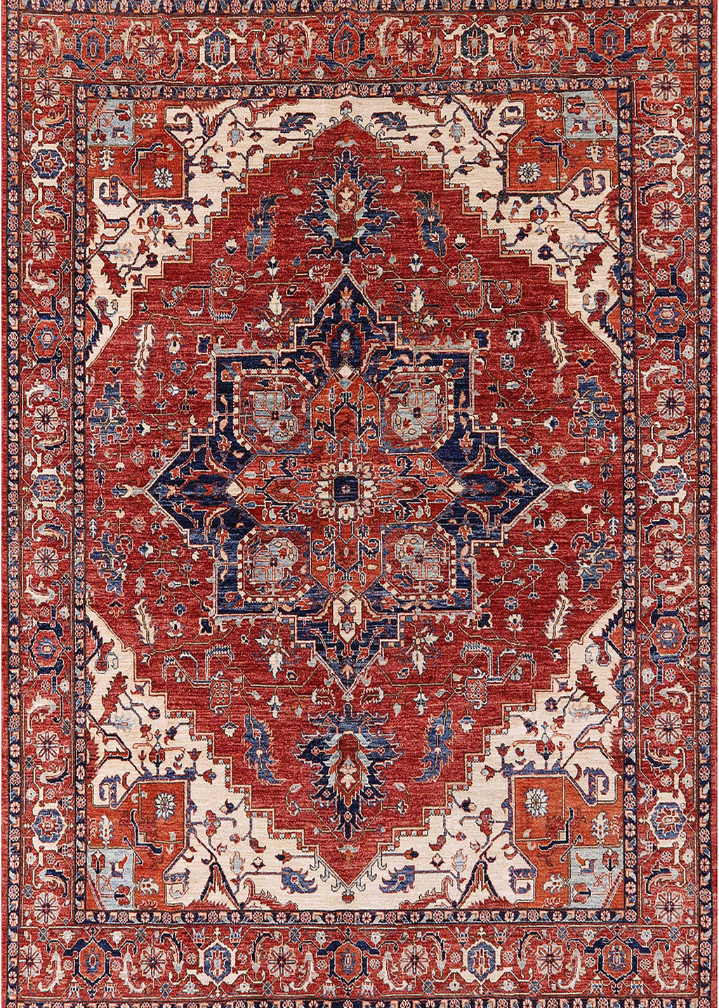 Red Persian Rectangle Area Rugs, 2' x 4' R9217