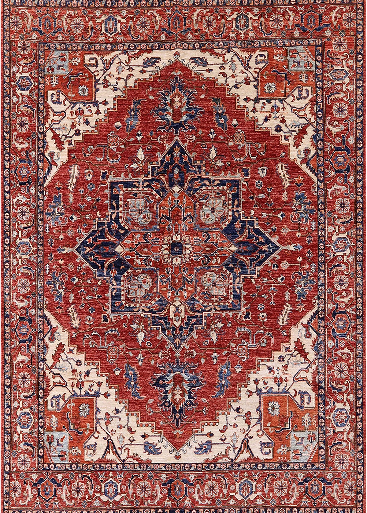 Red Persian Rectangle Area Rugs, 2' x 4' R9217