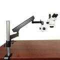7X-45X Zoom Trinocular Stereo Microscope on Articulating Arm Post Stand M5294