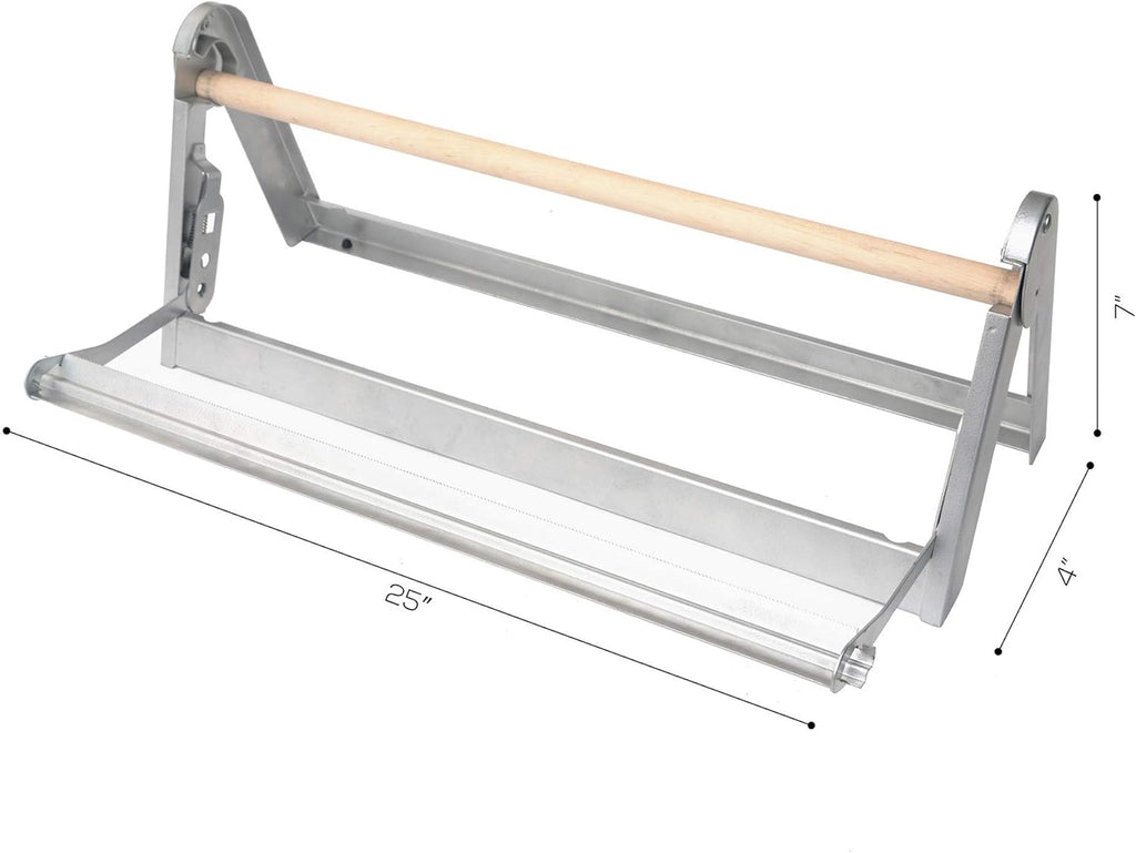 24" Wrapping Paper Roll Cutter Holder Dispenser with Serrated Blade, Pack of 2 H955