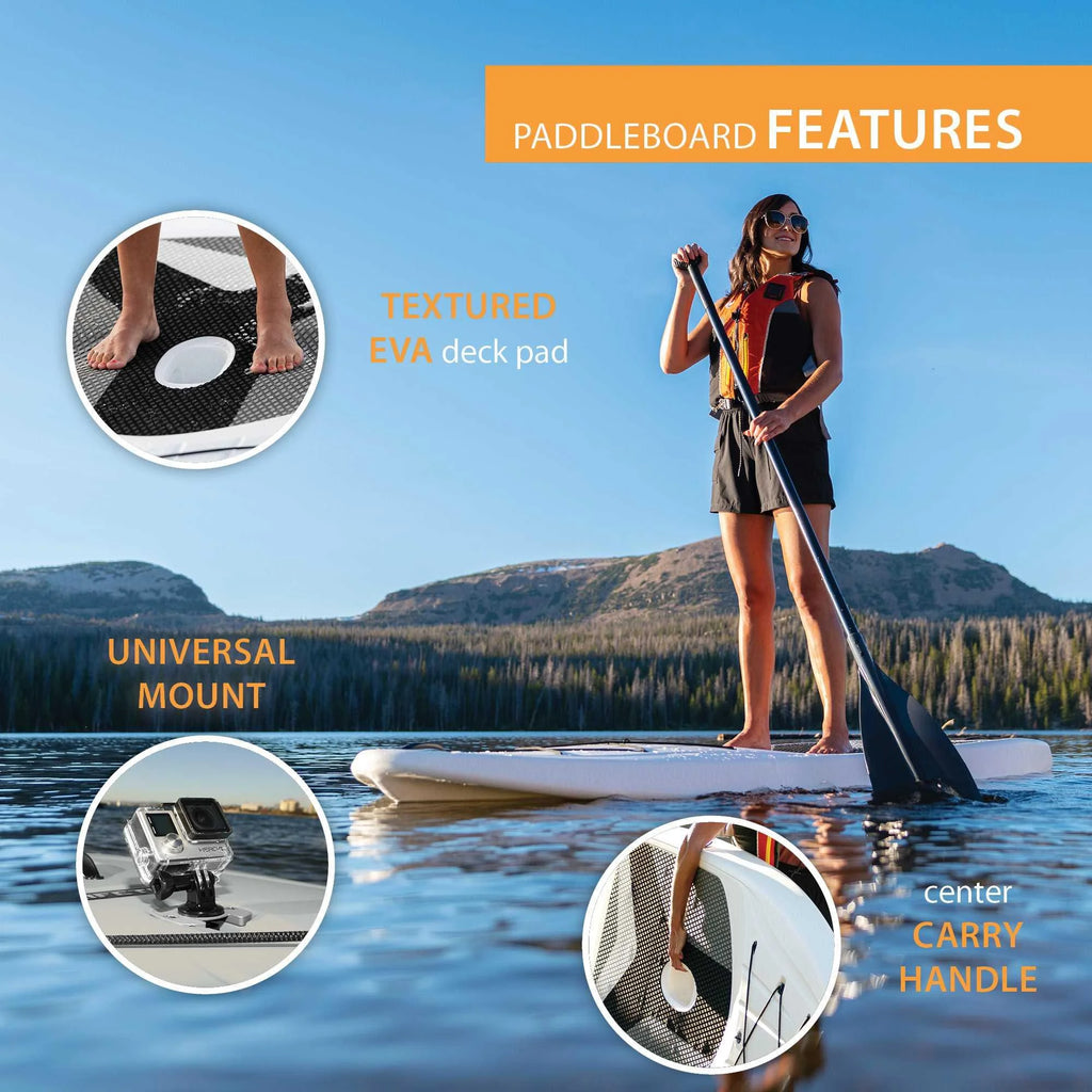 White 10 ft Stand Up Paddle Board, Set of 2 S1213