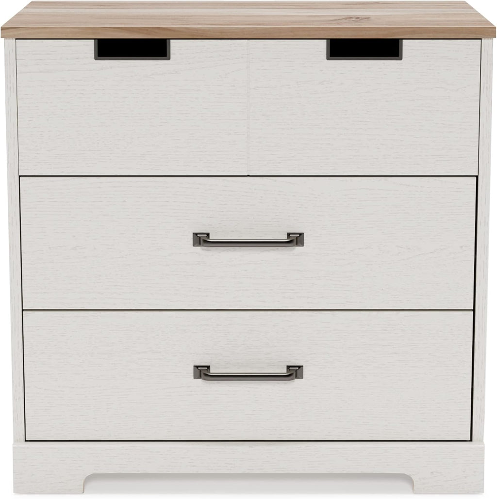 White 3 Drawer Wood Chest Z904697
