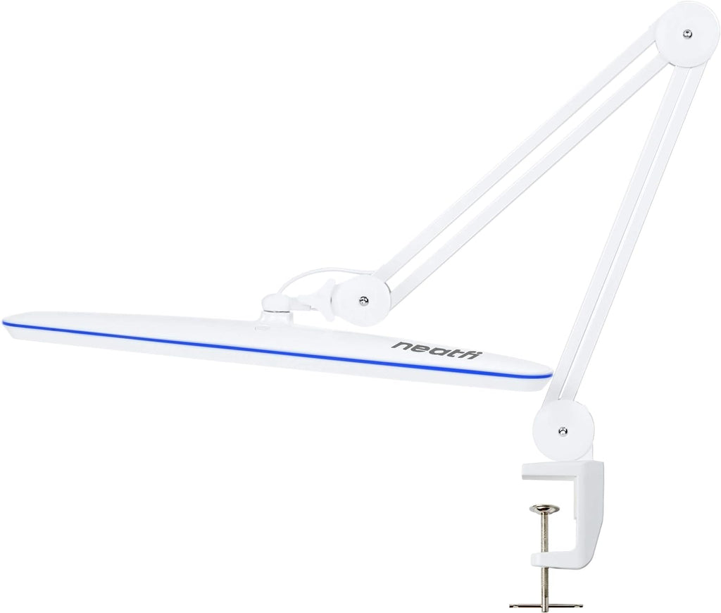 Silver LED Task Lamp with Clamp, 23 Inches M167