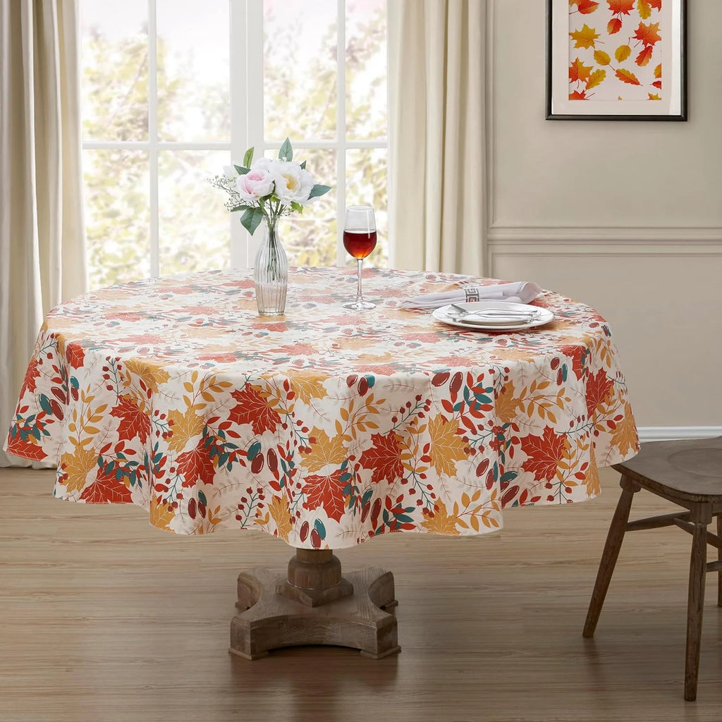 Rustic Farm Vinyl Tablecloth with Flannel Backing 70" Z363