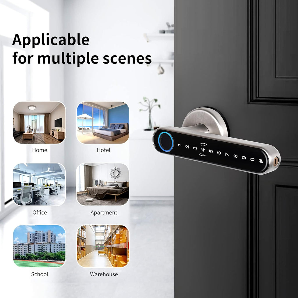 Smart Lock with WiFi App Fingerprint Door Lock J965450