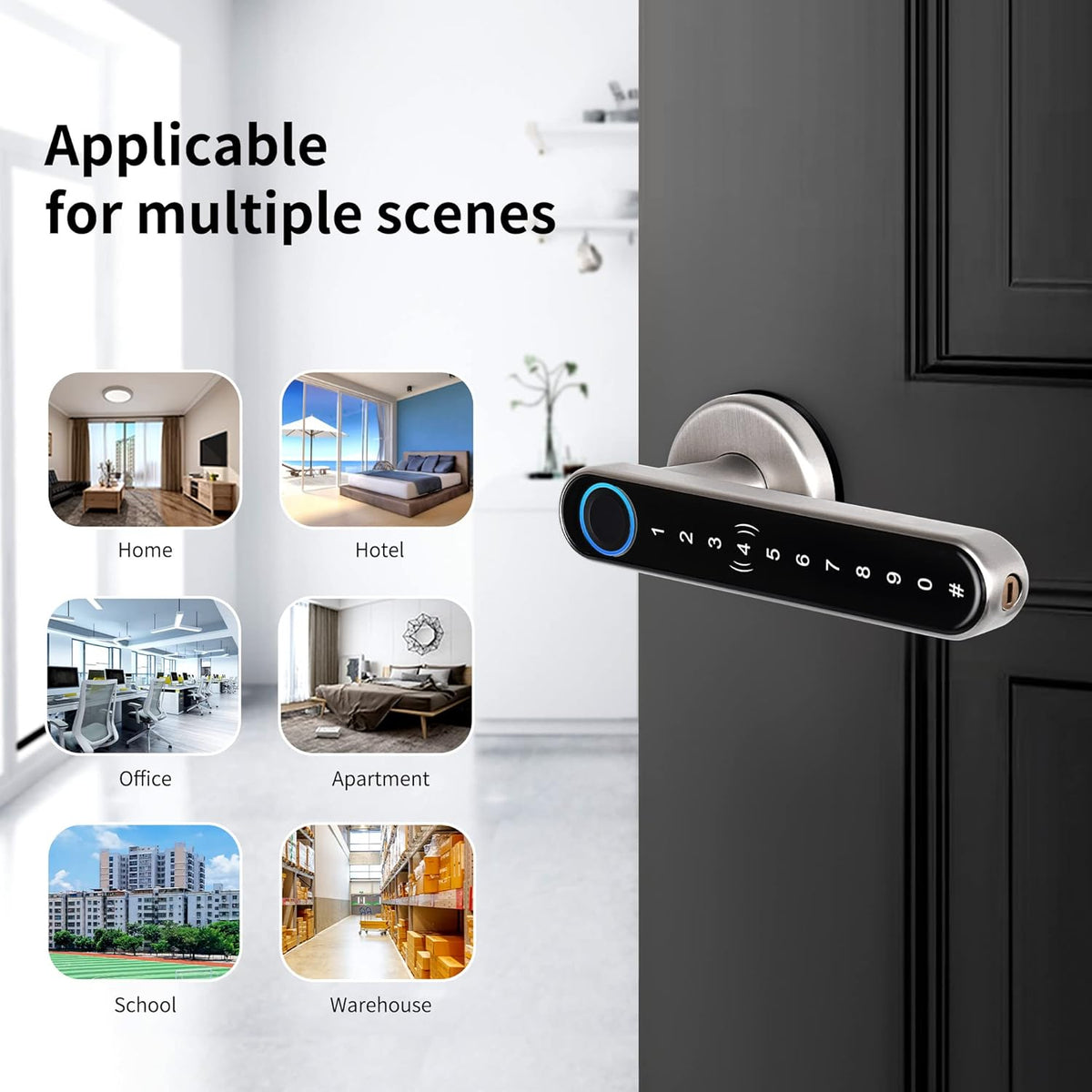 Smart Lock with WiFi App Fingerprint Door Lock J965450