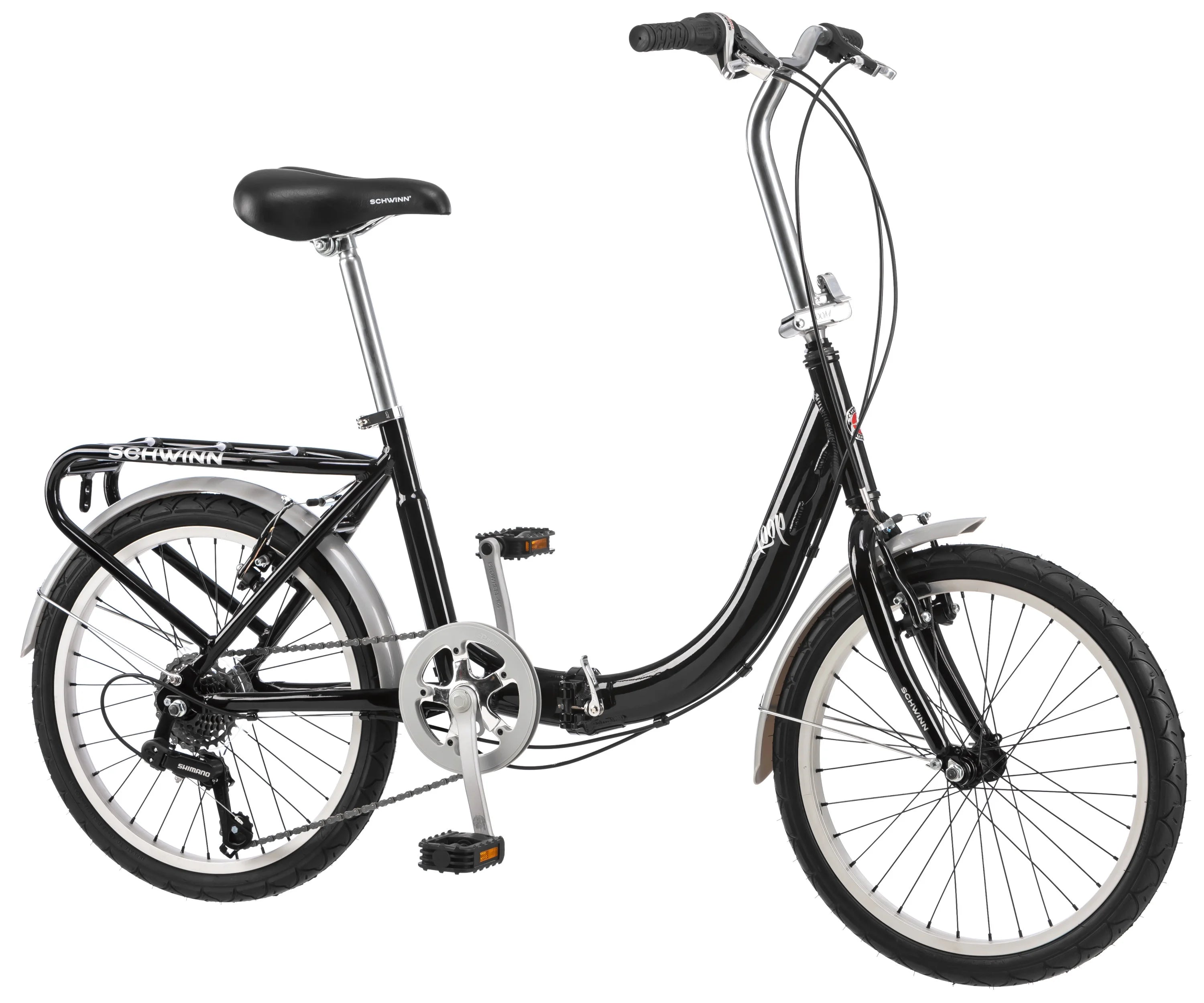 Folding Commuter Bike, 20-inch wheels, Black R14083