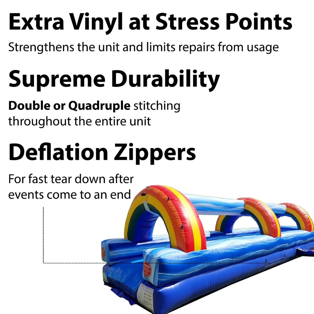Commercial Inflatable Water Slide Bounce House Slip and Slide Trio R355058