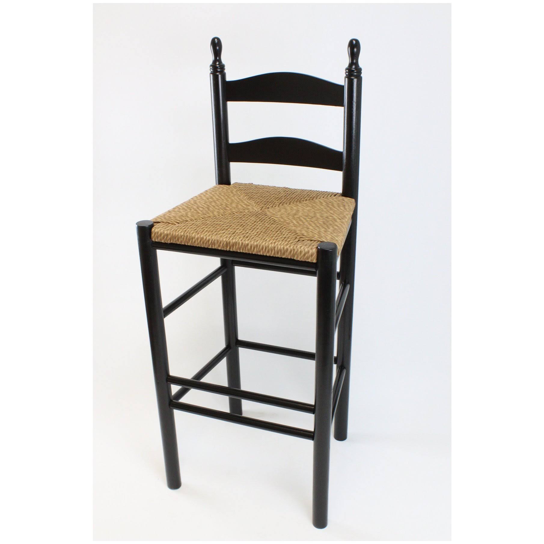 Coastal Green Wood Ladderback Barstool B72335