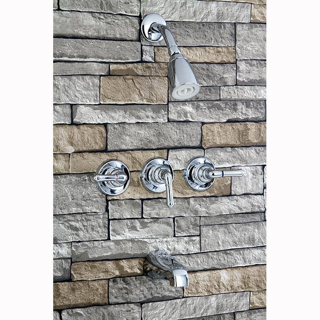 Satin Nickel Tub and Shower Faucet Y24959