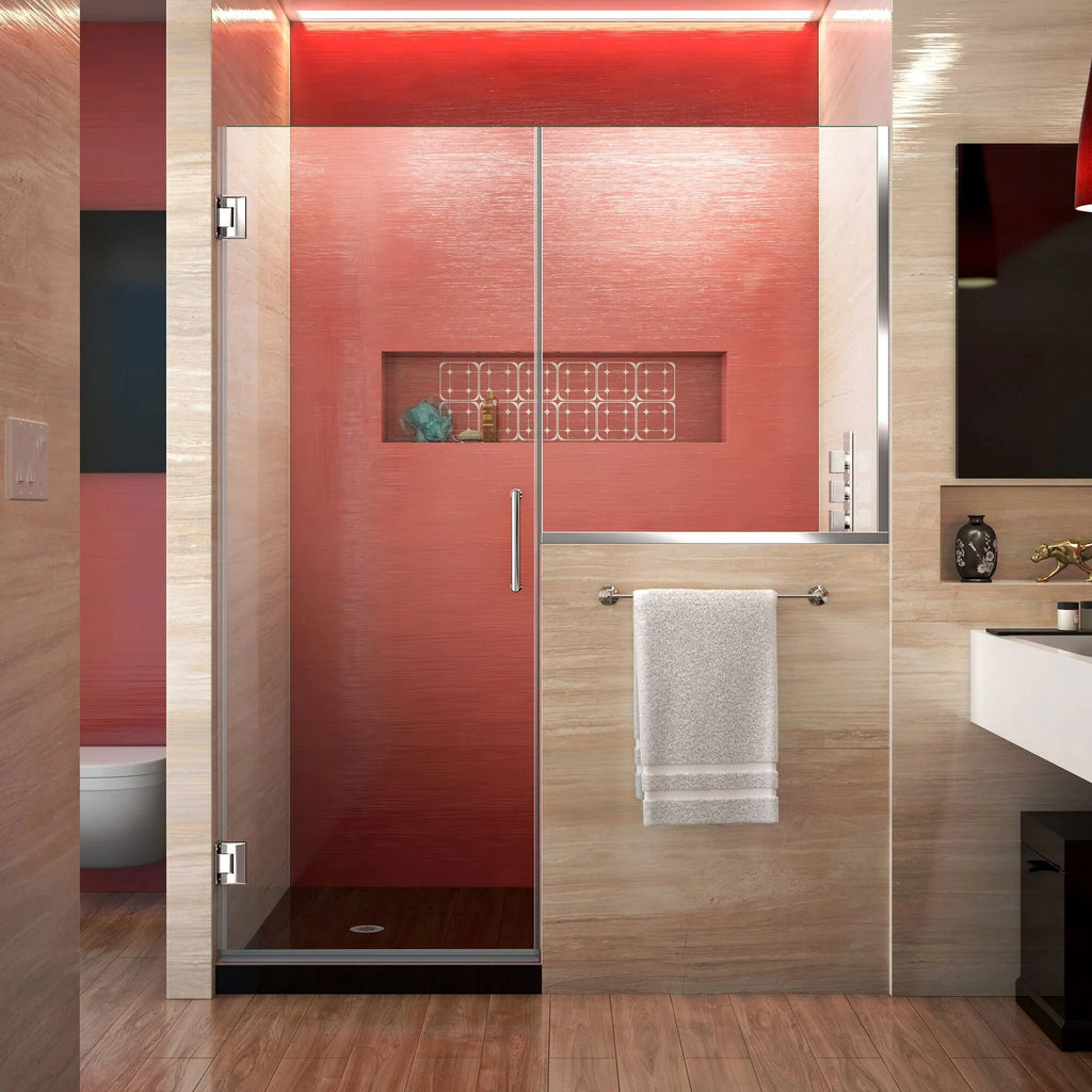 Brushed Nickel Hinged Shower Door N169