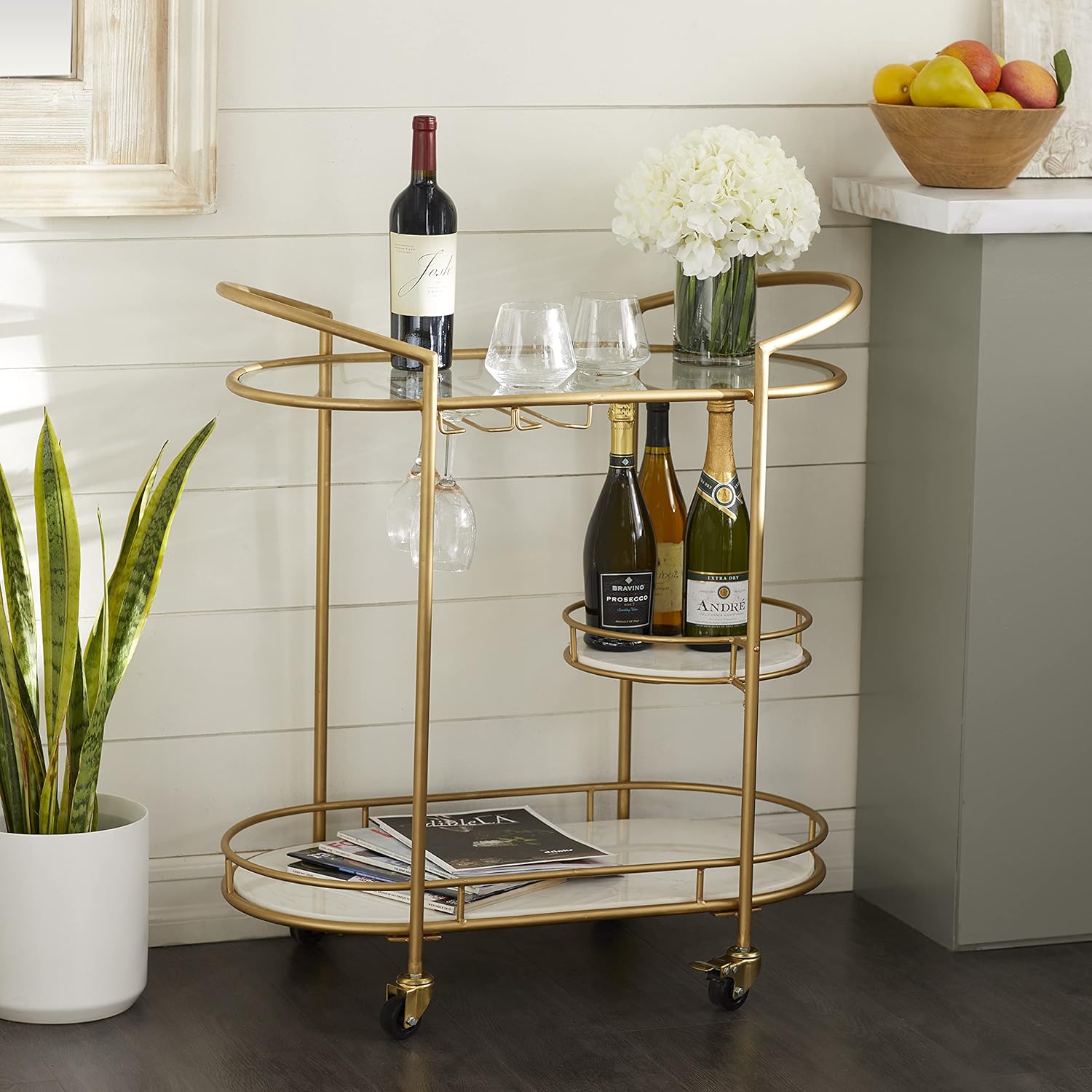 Gold Bar Cart E2761