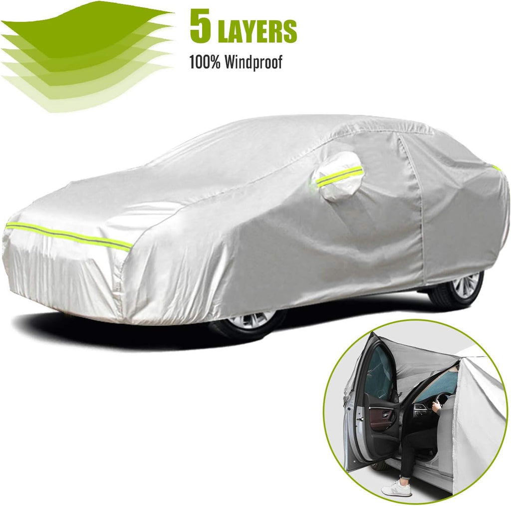 Full Exterior Car Cover Waterproof All Weather 5 Layer for SUV X30367
