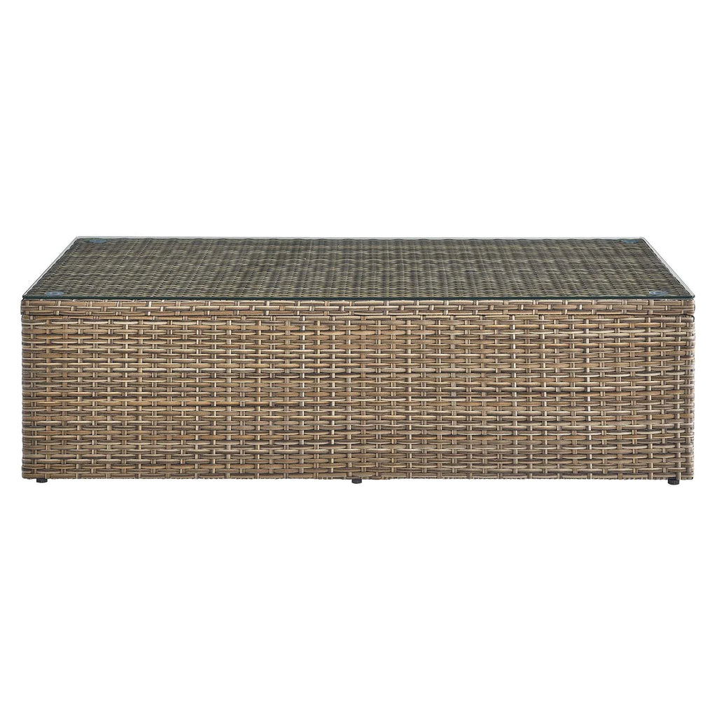 2-Piece Outdoor Patio Furniture Set in Cappuccino White O613