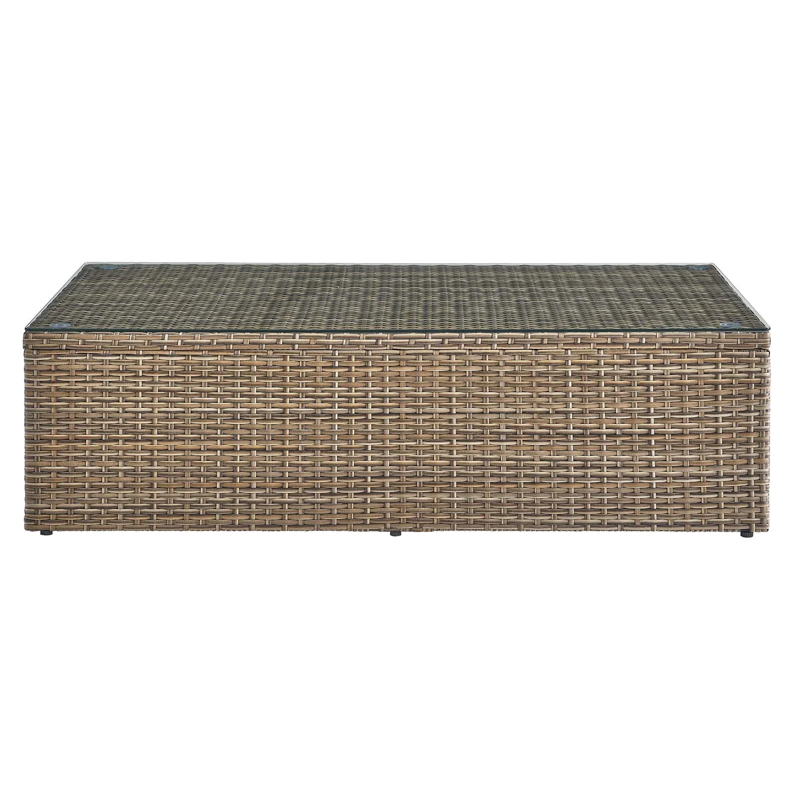2-Piece Outdoor Patio Furniture Set in Cappuccino White O613