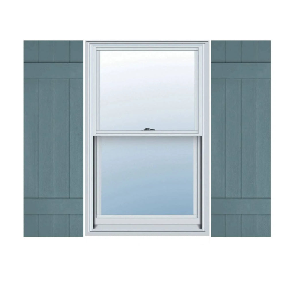 Board-n-Batten Shutters with Shutter-Loks K842146