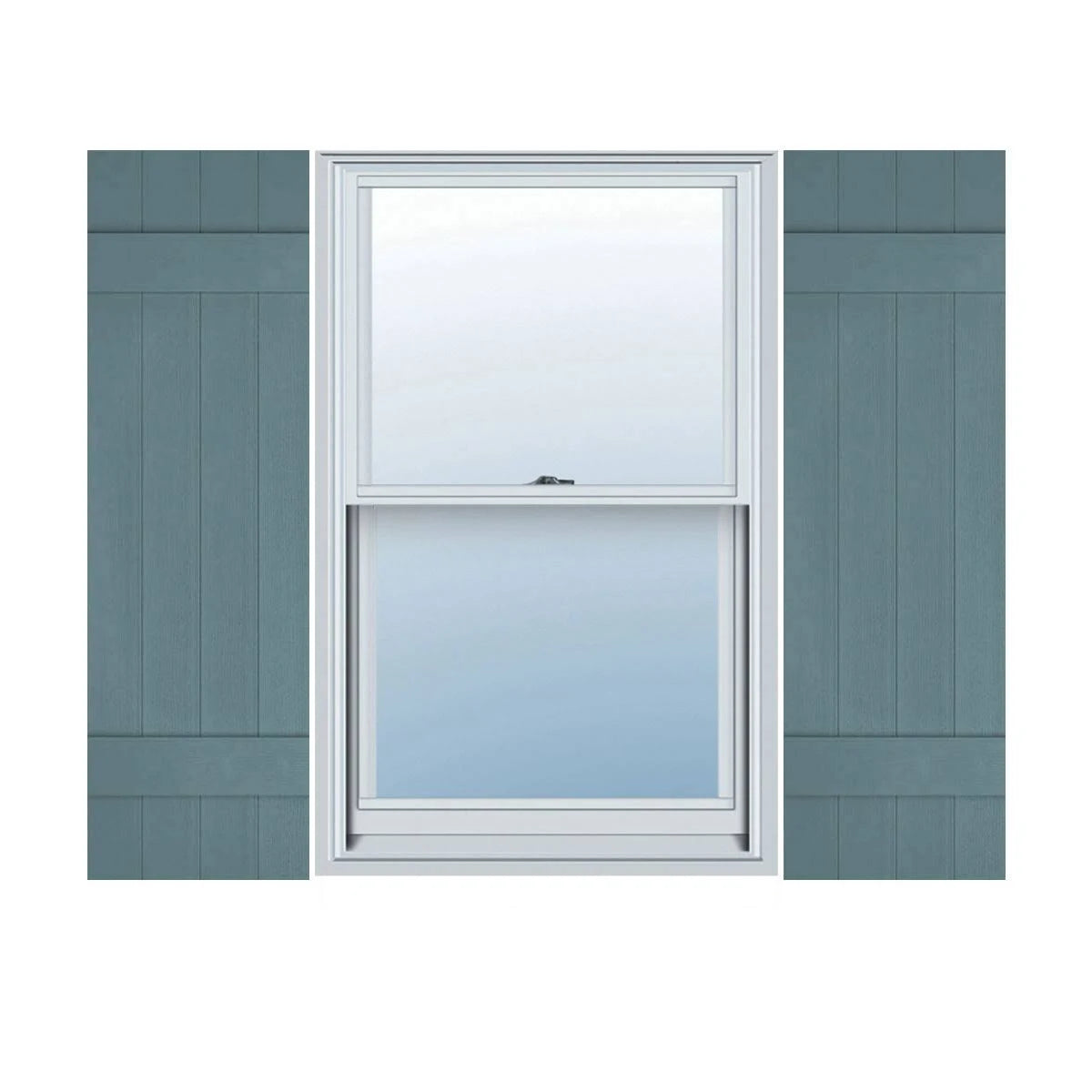 Board-n-Batten Shutters with Shutter-Loks K842146