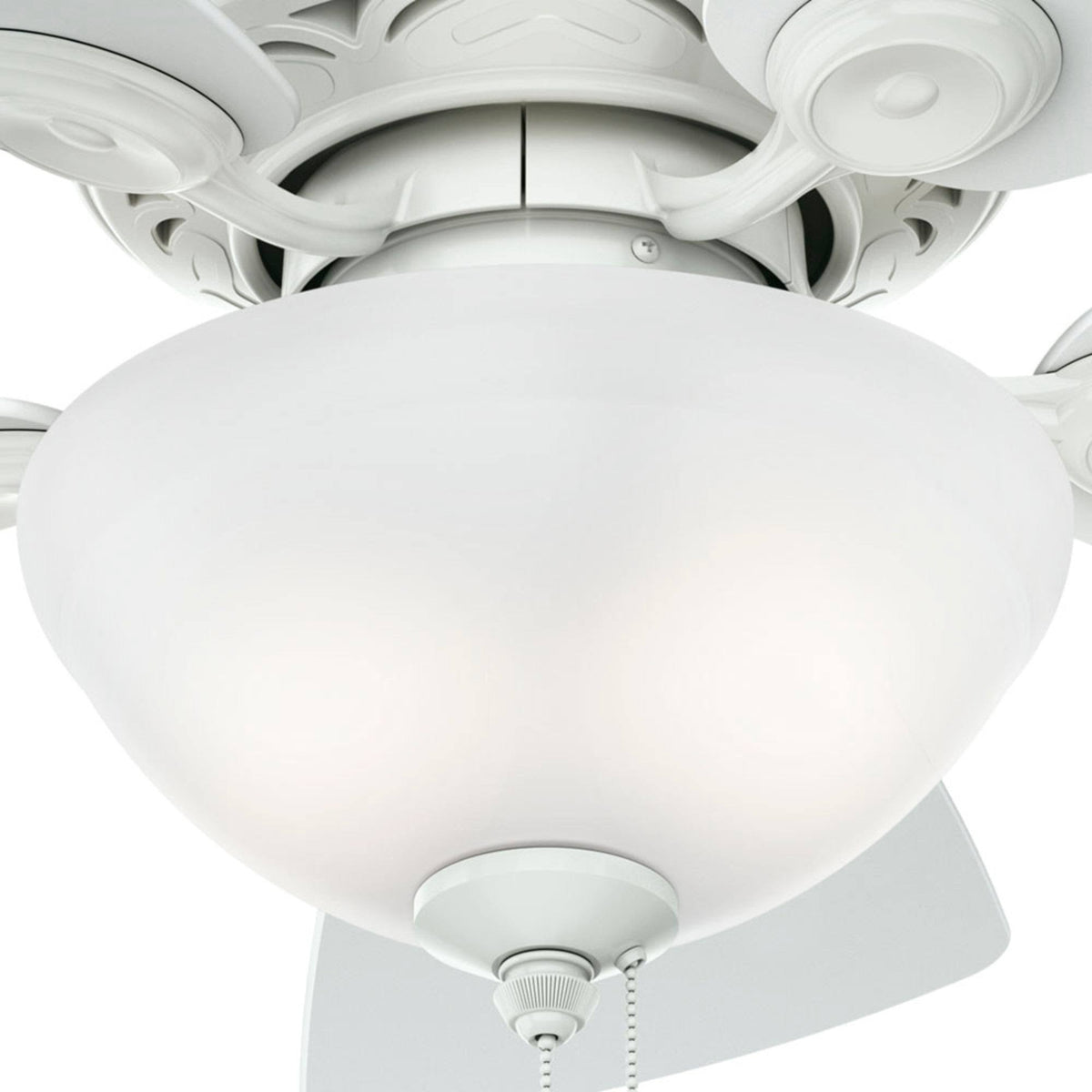 Brushed Nickel Ceiling Fan with Light O640