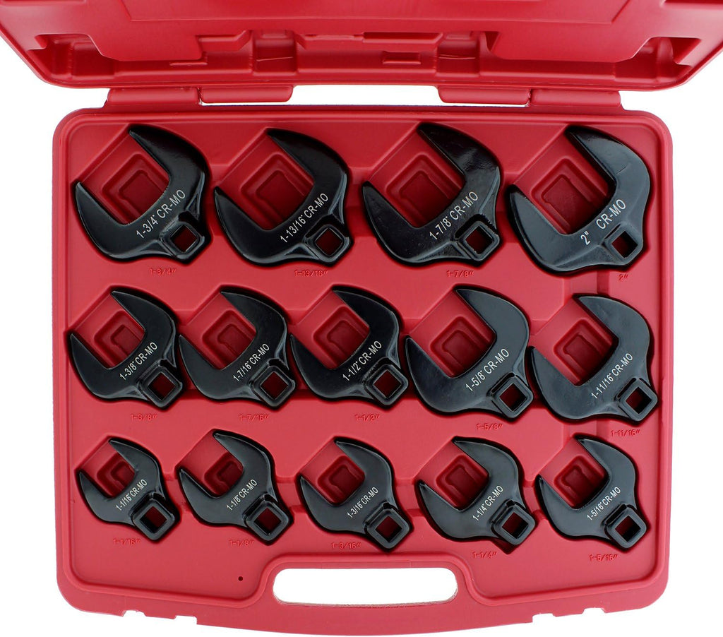 14-Piece SAE Standard Crowfoot Wrench Set, 1/2in Drive O930847