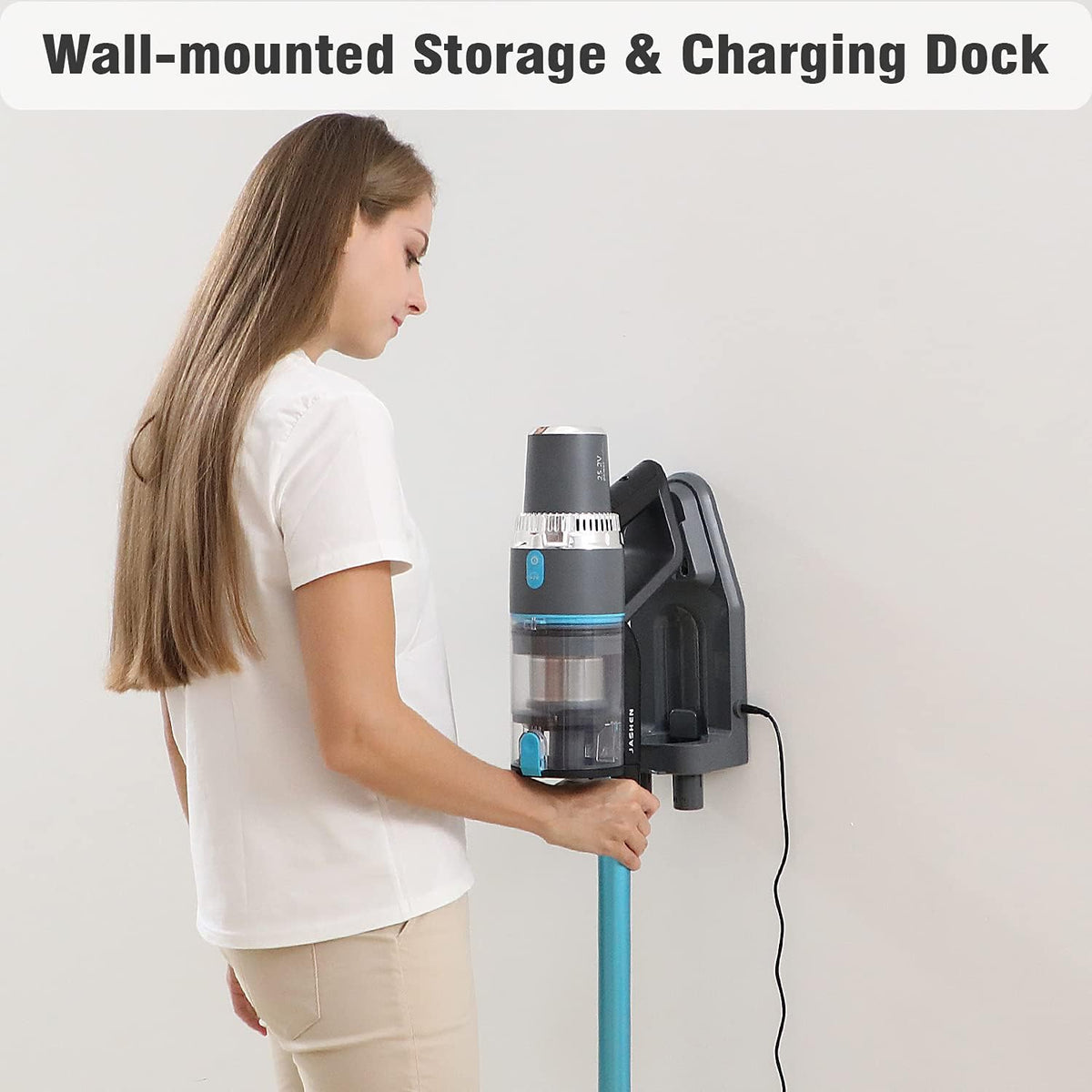 Cordless Vacuum Cleaner with Auto Mode, Lightweight Stick Vacuum, 350W Suction, 4-in-1 U14404