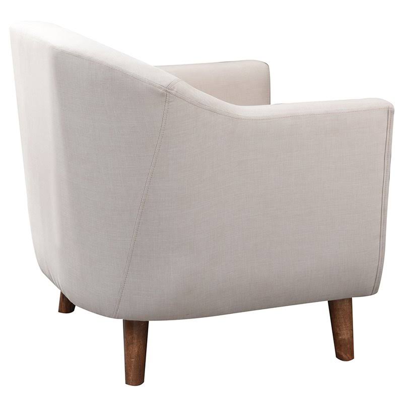 Cream Fabric Upholstered Accent Chair T117