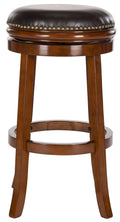 Walnut Brown Swivel Bar Stool Q947455