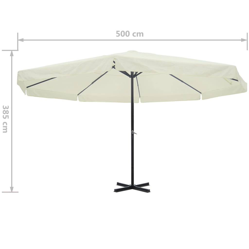 White Aluminum Parasol T10489