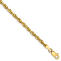 14kt Yellow Gold Diamond Cut Rope Chain with Lobster Clasp W492