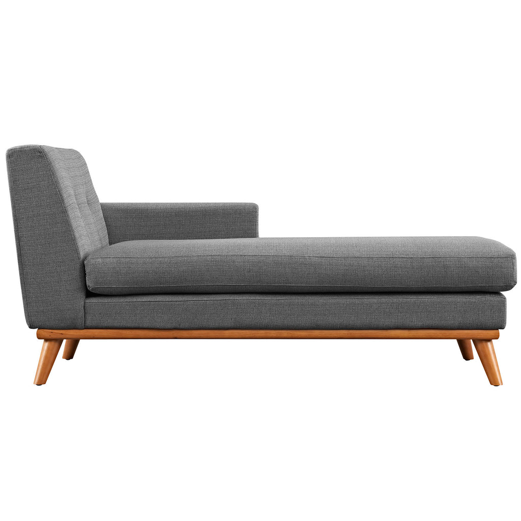 Grey Fabric Right-Arm Chaise A88148