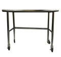 Heavy Duty Stainless Steel Prep Work Table with Crossbar 24 x 60 and Casters Wheels U6777