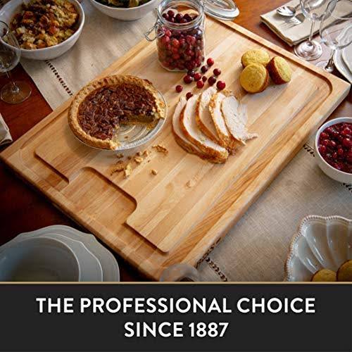 Maple Cutting/Carving Board with Juice Groove 18 x 24 x 1.5 Inches A928355