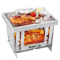 Stainless Steel Portable Wood Stove Bbq Grill N3069