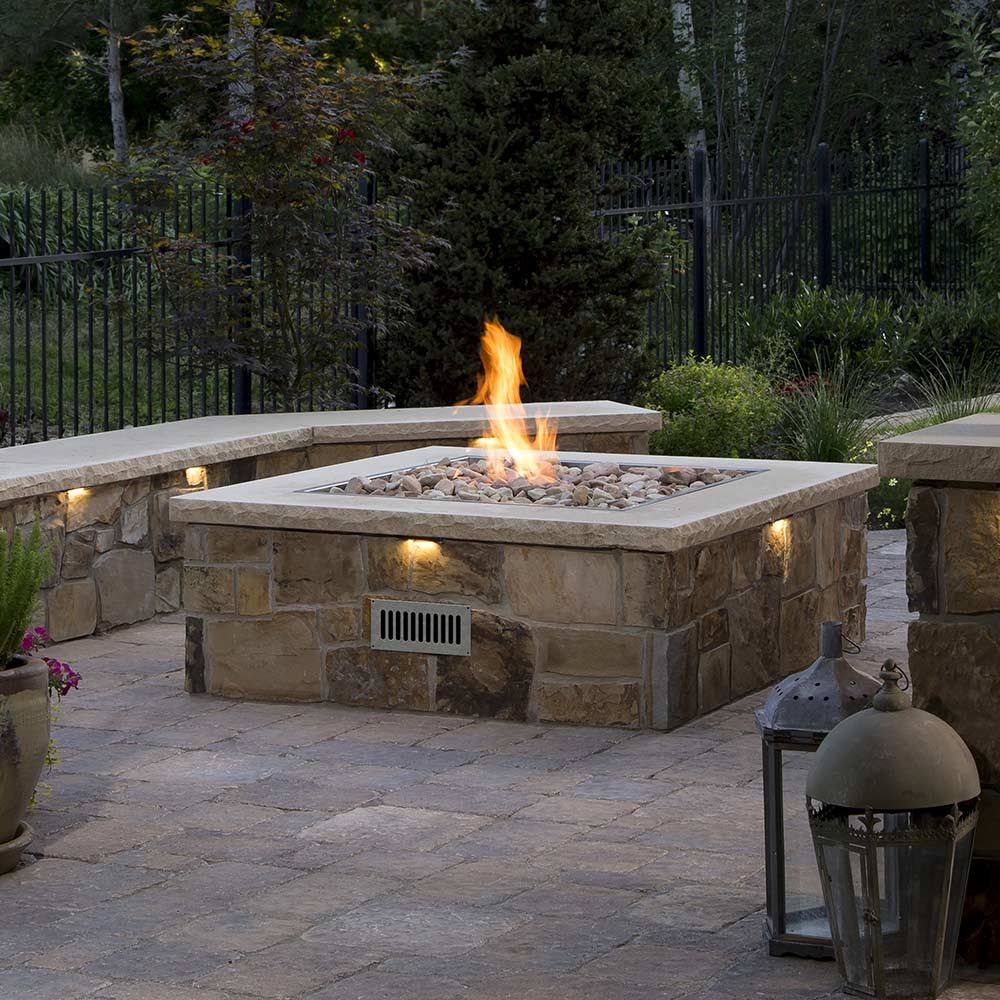 Stainless Steel Gas Fire Pit Burner Ring Kit, Natural Gas, 12-Inches W778