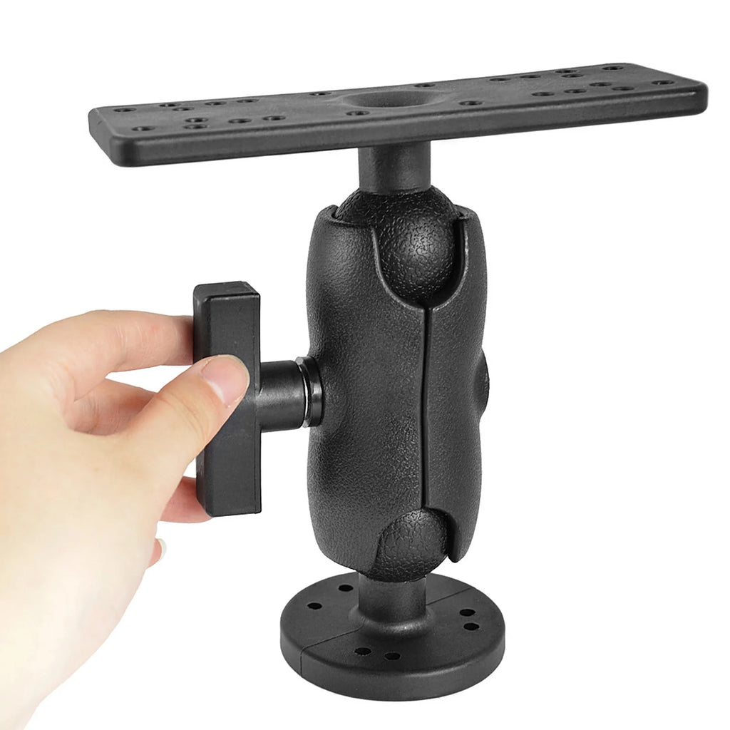 Portable Kayak Fish Finder Mount with 360° Swivel Ball Mount Base Y89563
